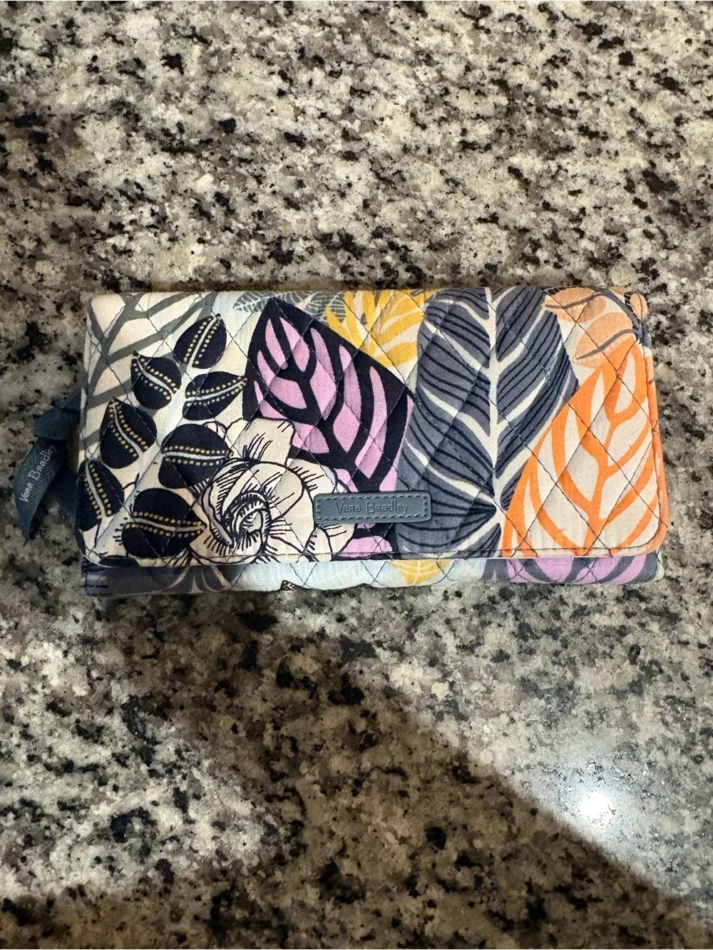 Vera Bradley Palm Floral Quilted Wallet